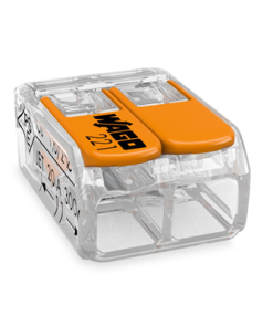 BORNE WAGO MINI - 2x4mm² BOITE DE 100