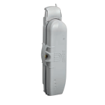 COFFRET FACADE 593 1C/C AVEC BORNIER 4x2x16mm² GRIS