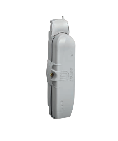 COFFRET FACADE 593 1C/C AVEC BORNIER 4x2x16mm² GRIS