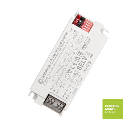 Driver LED DALI éclairage public gradable multiswitch – 3 puissances 30W / 42W / 60W