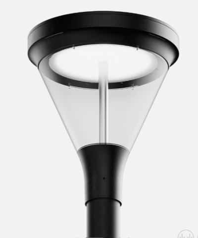 Lanterne LED résidentielle SKVER SA 50W 3000°K 5950 lumens optique 360° MLS CL2 RAL9005 – LENA