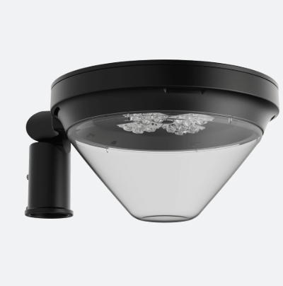 Lanterne LED résidentielle SKVER Z1 54W 3000°K 7025 lumens optique 180° routière RM7 CL2 RAL9005