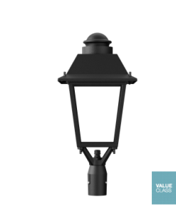 Lanterne LED de style mini 40W 3000°K 4800 lumens CL2 – 2 optiques disponibles 360° / asymétrique routière