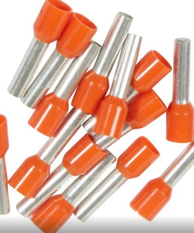 EMBOUT DE CABLAGE 8mm 1x4mm² ORANGE SACHET DE 100