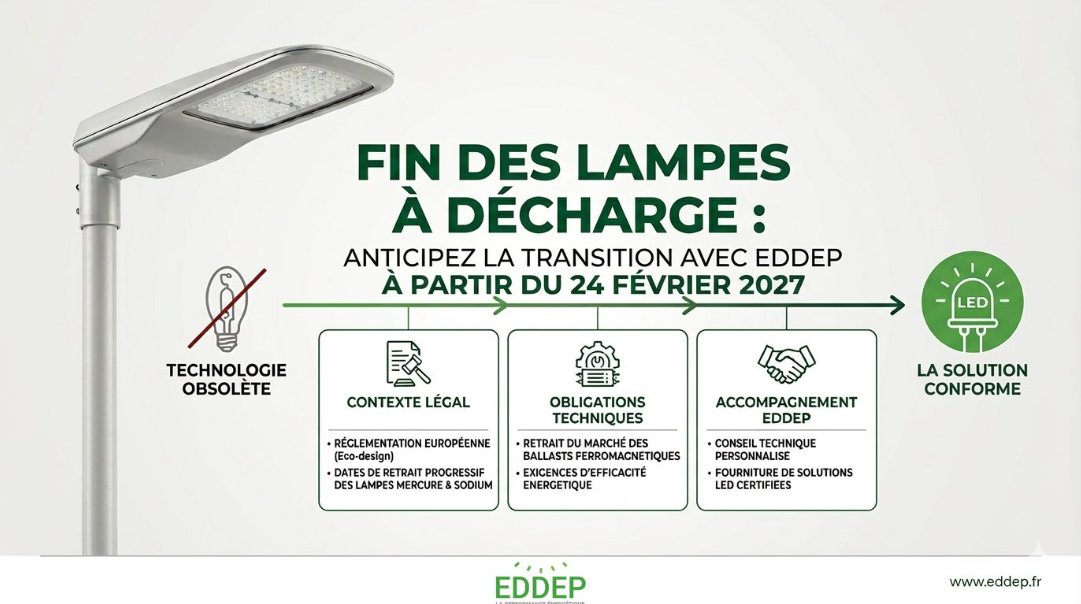 Fin des lampes a decharge : anticipez la transition avec EDDEP