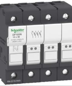 PORTE FUSIBLE 10x38 3 PH+N HAUTEUR STD 4 MODULES